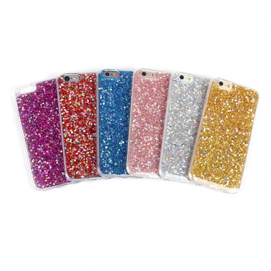 Чехол ТПУ с блестками для iPhone 6/6s, арт.011056