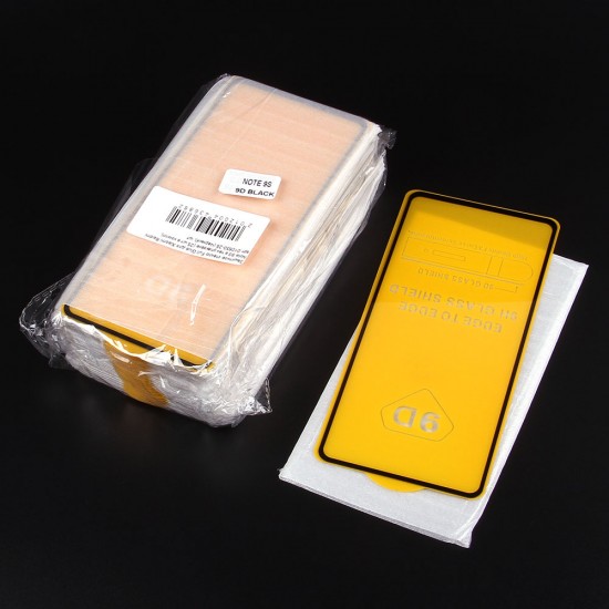 Защитное стекло Full Glue для Xiaomi Redmi Note 9S в тех.упаковке (25 шт в компл), арт.010630-25