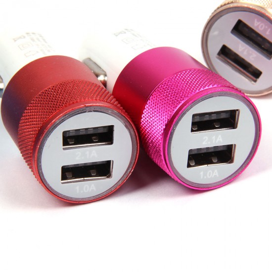 Автомобильный адаптер на 2 USB 2100 mАh, арт.008911