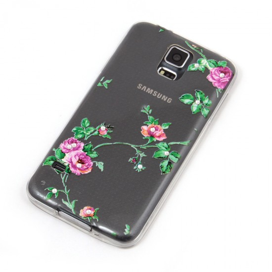 Силиконовый чехол со стразами для Samsung G900 Galaxy S5, арт. 008023