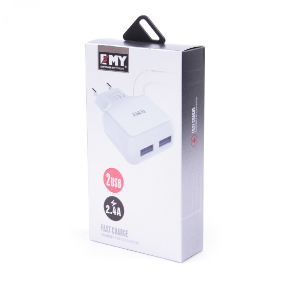 Сетевое зарядное устройство MY-220 micro USB, арт.009684