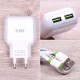 Сетевое зарядное устройство MY-220 micro USB, арт.009684