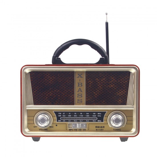 Беспроводная колонка с радио M-112BT, арт.012928