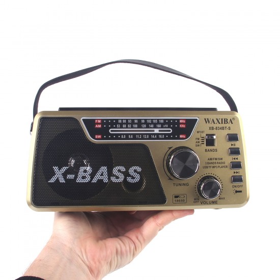 Беспроводная колонка с радио XB-834BT-S, арт.012938