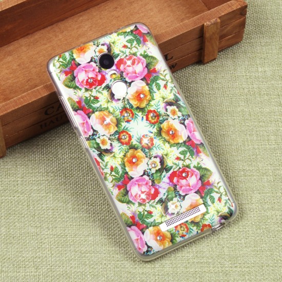 Силиконовый чехол с цветами для Xiaomi Redmi Note 3/3 Pro, арт. 009613