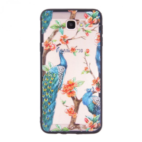 Чехол ТПУ Павлин для Samsung Galaxy J5 Prime, арт.010163