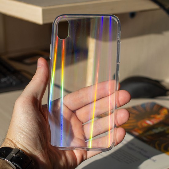 Силиконовый чехол Laser для iPhone XR, арт.012002