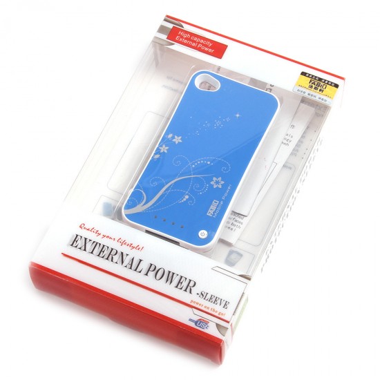 Чехол-аккумулятор для Apple iPhone 4/4S 1800 mAh, арт.008246