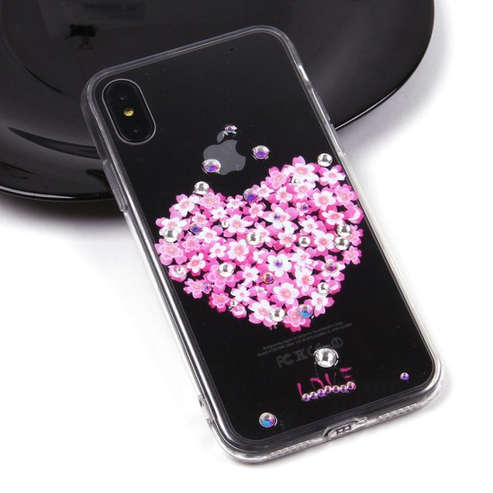 Чехол со стразами для iPhone X/XS, арт.010527