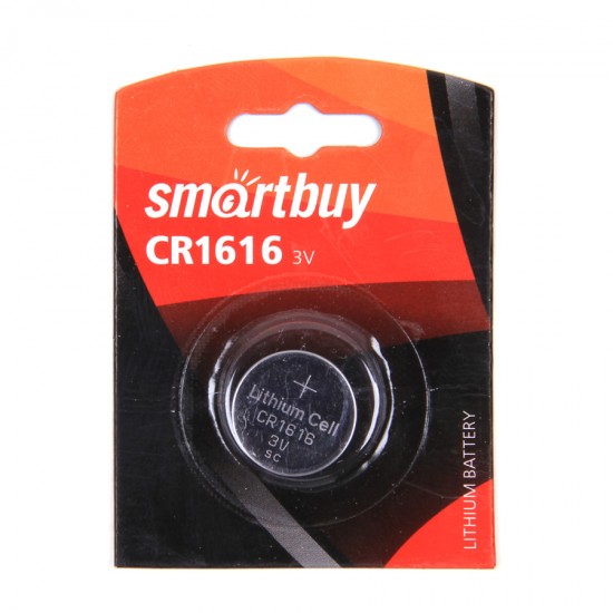 Батарейки SmartBuy CR1616 BL1, арт.010368
