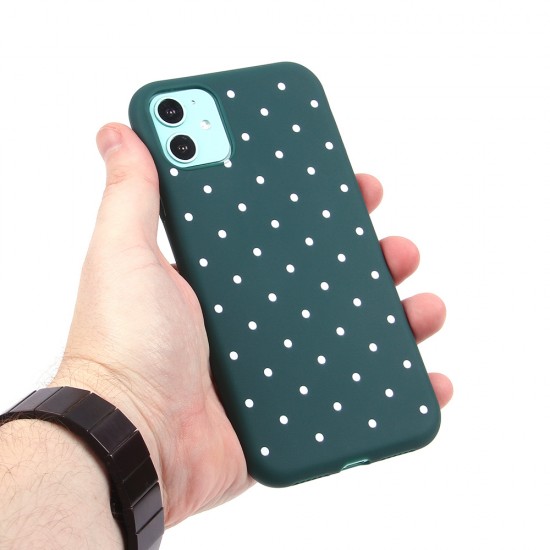 Чехол ТПУ в горошек для iPhone 11, арт.011374