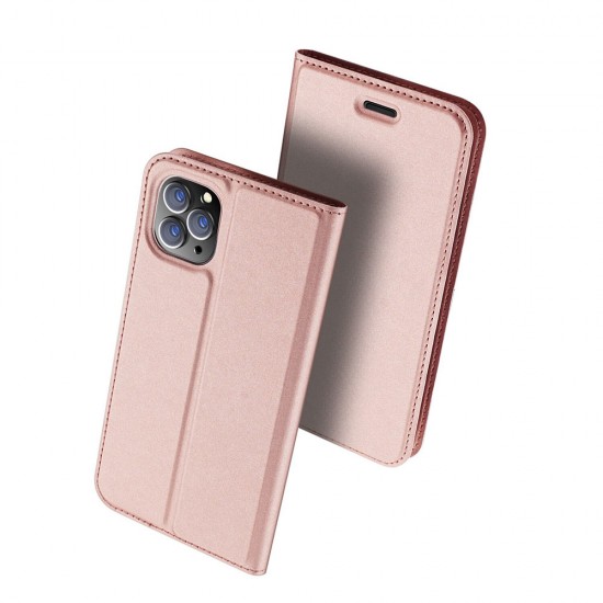 Чехол-книжка Dux Ducis Skin Pro для Samsung A70/A70s Розовое золото, арт.012258