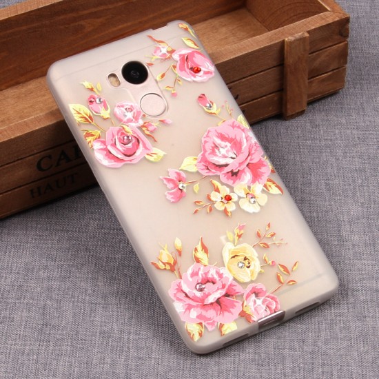 Матовый чехол со стразами для Xiaomi Redmi 4 Prime, арт.009656