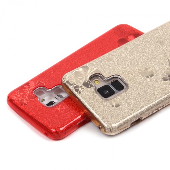 Чехол ТПУ с блестками для Samsung Galaxy A8(2018) , арт.010615