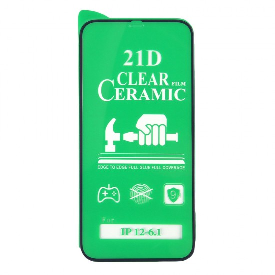 Стекло Ceramic iPhone 12/12 Pro противоударное, арт. 012537-1