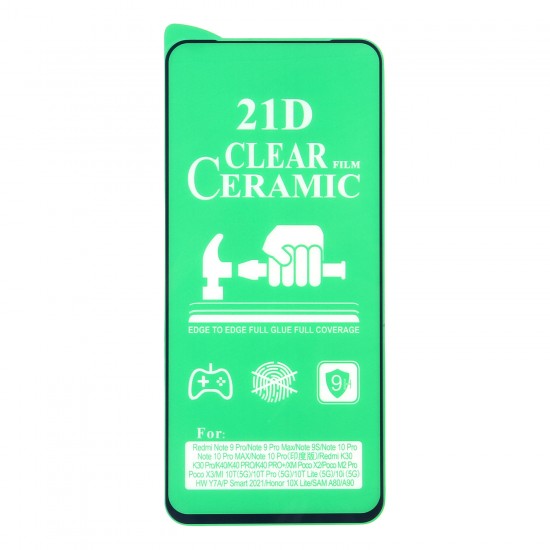 Стекло Ceramic Xiaomi Redmi Note 10 Pro противоударное, арт. 012537-1