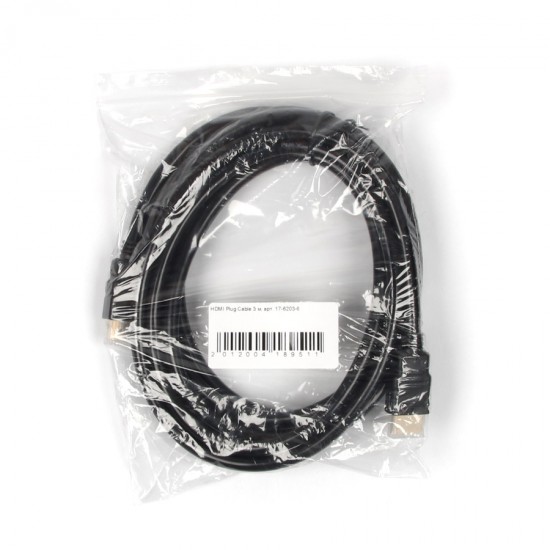 Кабель HDMI-HDMI 3м универсальный, арт.17-6203-6