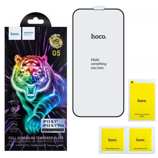 Защитное стекло G5 Hoco для iPhone 14 на полный экран, арт.012052