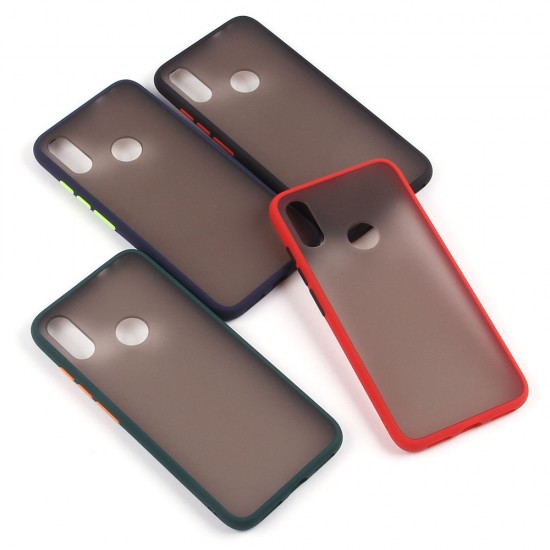 Матовый чехол ТПУ с цветными бортиками для Xiaomi Redmi Note 7/7 Pro, арт 011417