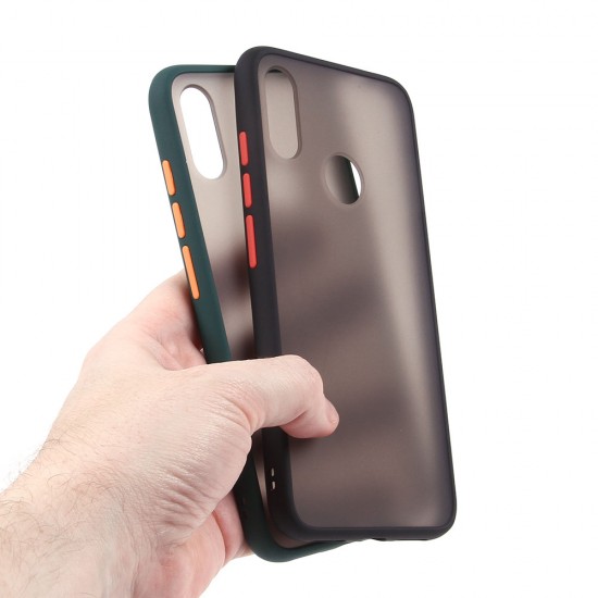 Матовый чехол ТПУ с цветными бортиками для Xiaomi Redmi Note 7/7 Pro, арт 011417