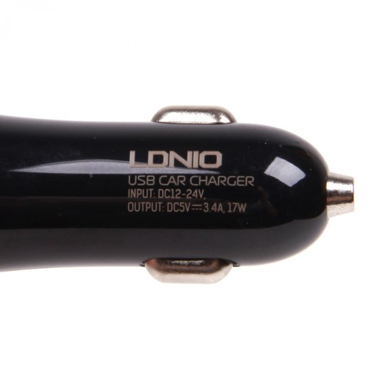 Автомобильное зарядное устройство 2 в 1 LDNIO DL-C28 micro USB, арт.010121