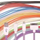 USB дата кабель Smile для 3 в 1 для Apple iPhone/micro USB с подсветкой, арт.009592