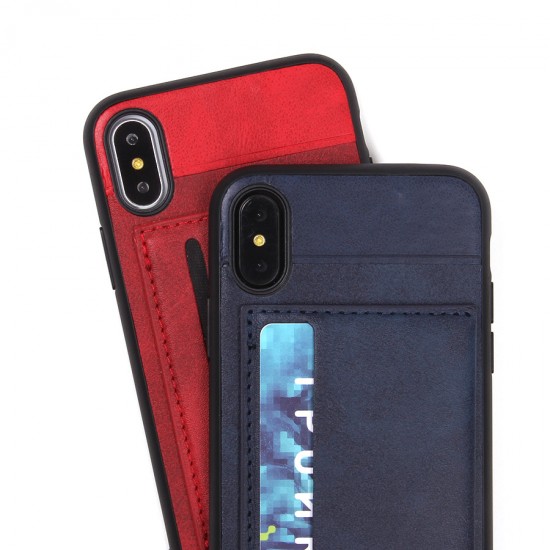 Чехол с карманом под пластиковые карты для iPhone X, арт.010459