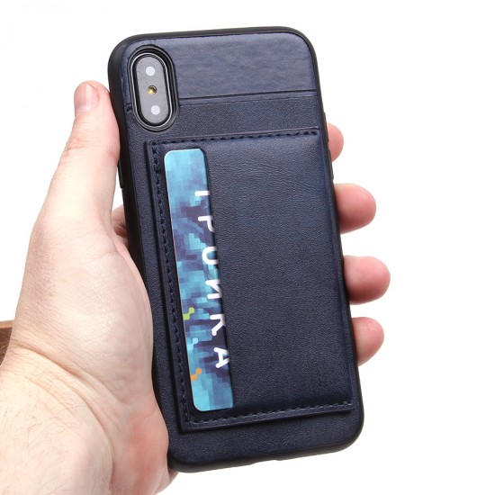 Чехол с карманом под пластиковые карты для iPhone X, арт.010459