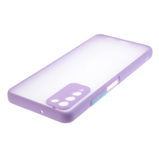 Чехол для Honor 10X Lite,ТПУ, матовый, с цветными бортиками, арт 011417