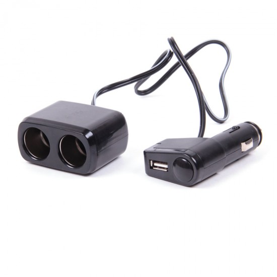 Двойник прикуривателя с USB разъемом WF-0097, арт. 010067